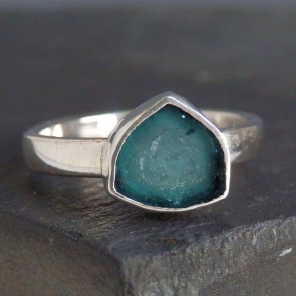 Blue Indicolite Tourmaline Ring - Picture 2 of 4